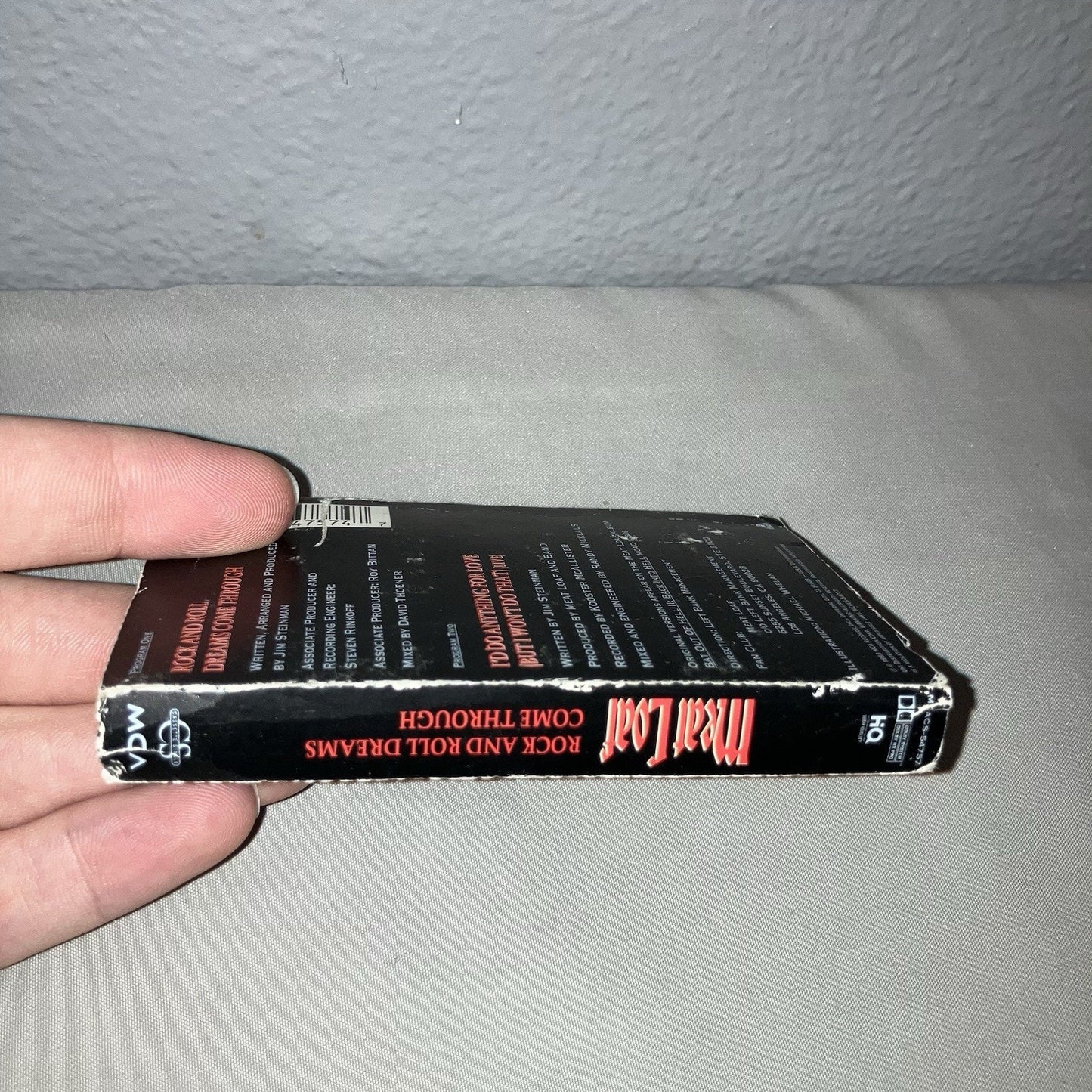 Tape Used Meat Loaf Rock And Roll Dreams Come Through Cassette 1 Single 1 Live