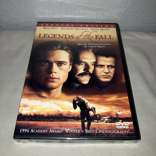 Dvd Sealed New Nwt Legends Of The Fall Special Edition Brad Pitt Anthony Hopkins