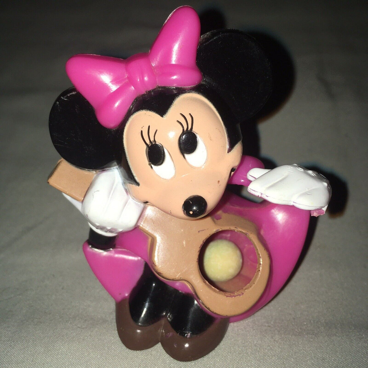 Toy Disney Minnie Mouse Mini Gumball Dispenser Vintage 1986 With 1 Still Inside