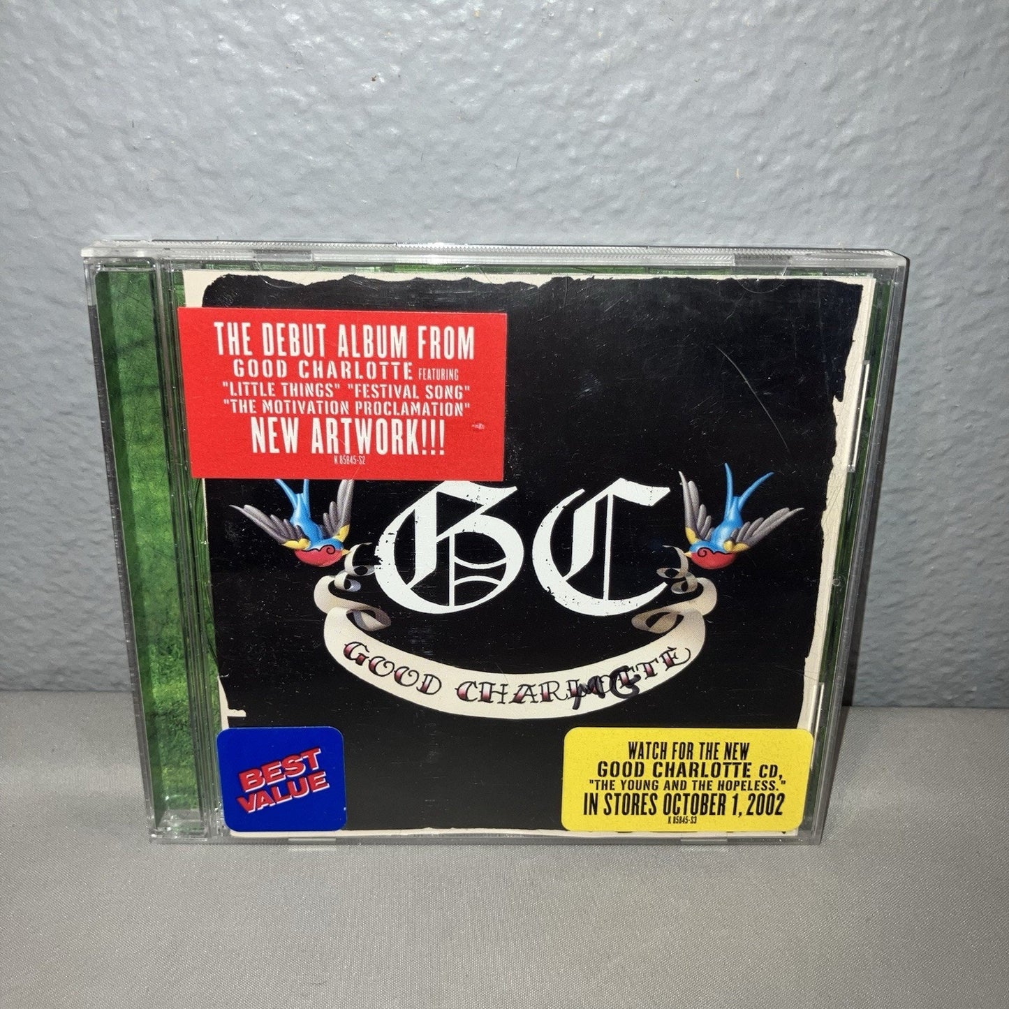 Cd Used Good Charlotte Self-Titled Album From 2001 Punk Scratched Disc But Works