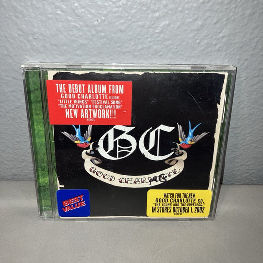 Cd Used Good Charlotte Self-Titled Album From 2001 Punk Scratched Disc But Works