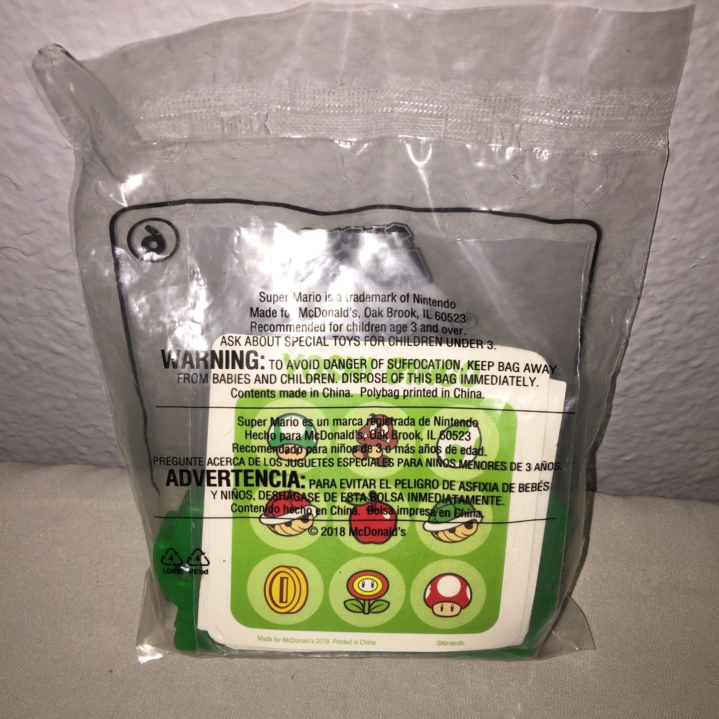 New 2018 Running Yoshi Launcher / Yoshi Bingo Game McDonald's Figure FF Toy Lot