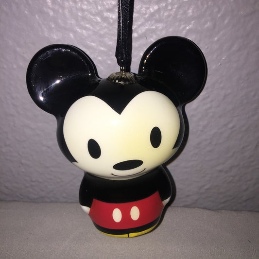 Xmas Disney Mickey Mouse Plastic Ornament Christmas Hallmark Store *Has A Defect