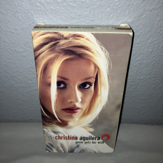 Vhs Used Christina Aguilera Genie Gets Her Wish Works Plus Includes Mini Poster