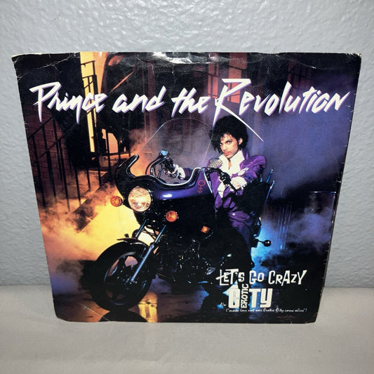 Vinyl Record Prince And The Revolution Let's Go Crazy / Erotic City 7" 45 Works