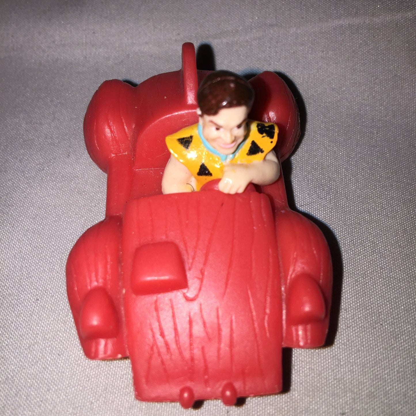 The Flintstones Fred Flintstone Driving Red Car Fossil Fill-up McDonald's FF Toy