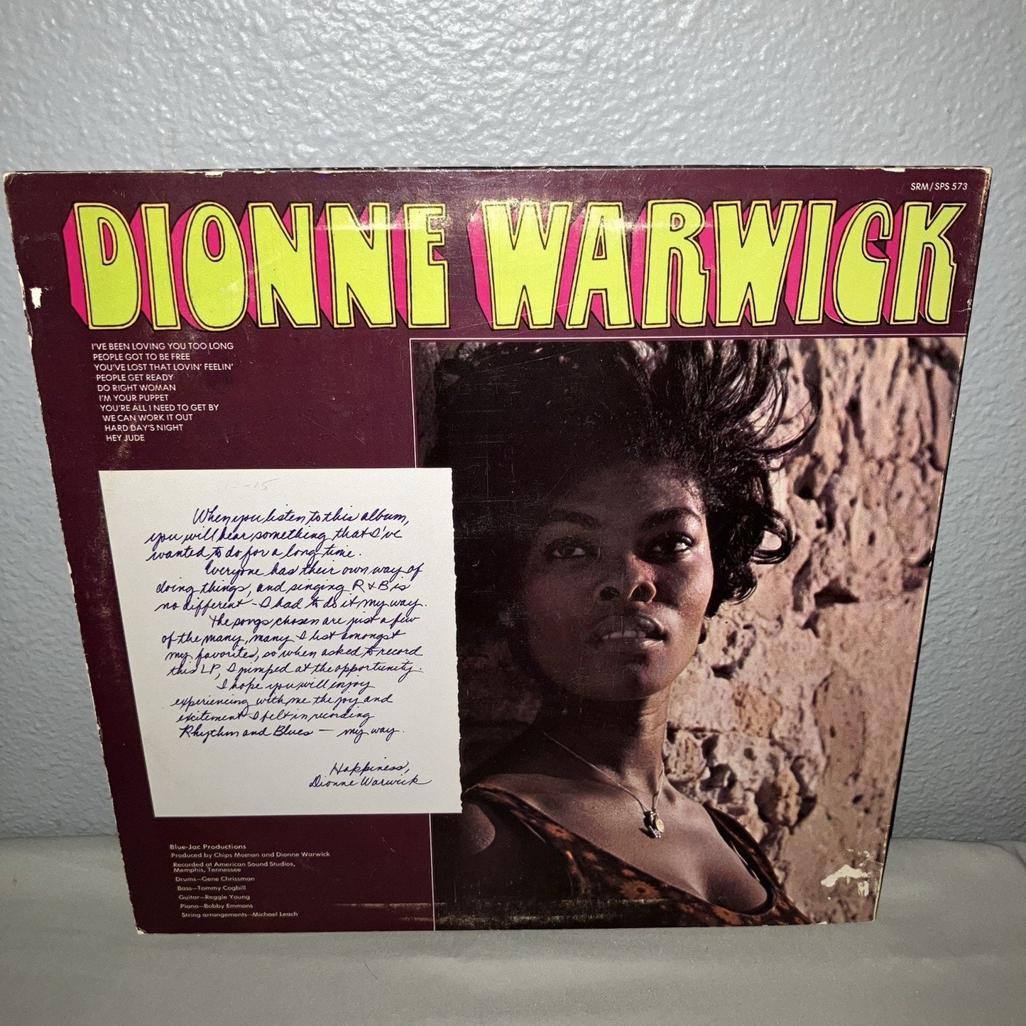 Vinyl Record Dionne Warwick Soulful LP Album SPS 573 Some Scratches But Works