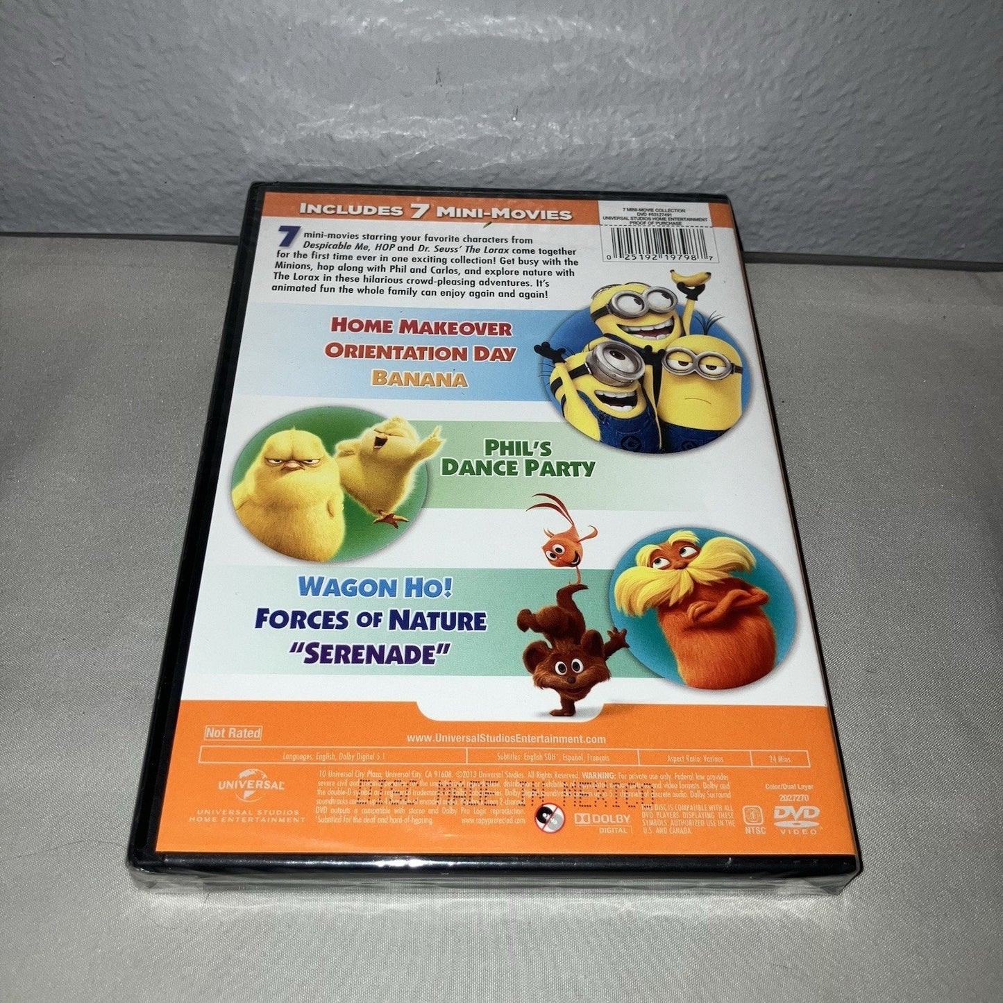 Dvd Sealed New Illumination Universal Studios 7 Mini-Movie Animation Collection