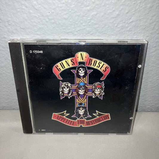 Cd Used Guns N' Roses Appetite For Destruction '87 Missing Back Inlay Track List