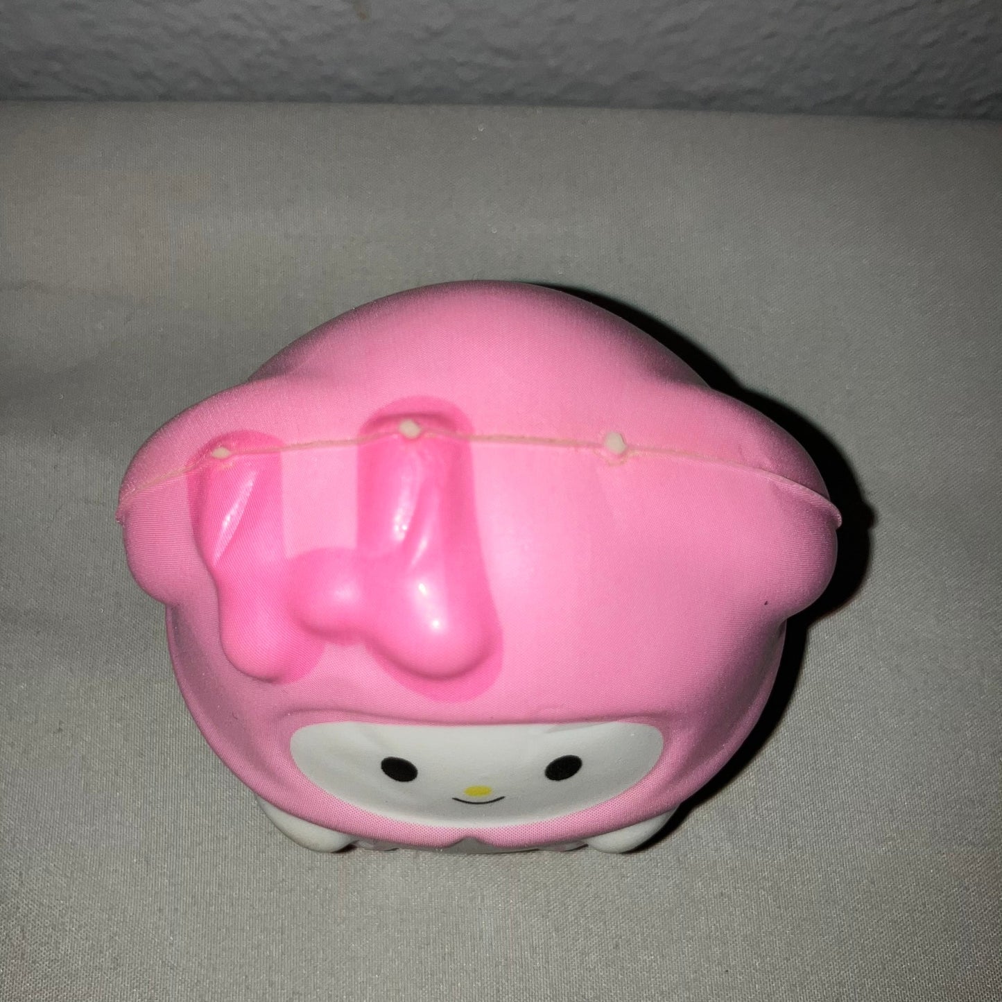 My Melody Sanrio Hello Kitty Pink White Stress Ball Toy Some Dent Lines No Rips