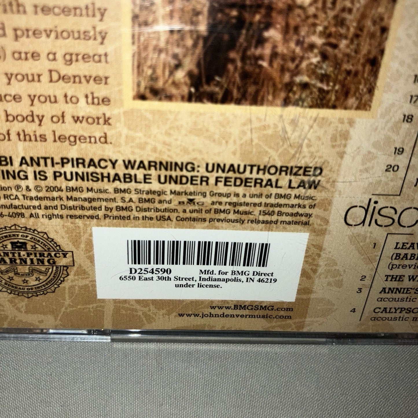 Cd Used John Denver Definitive All Time Greatest Hits 2 Disc Direct Release Rare