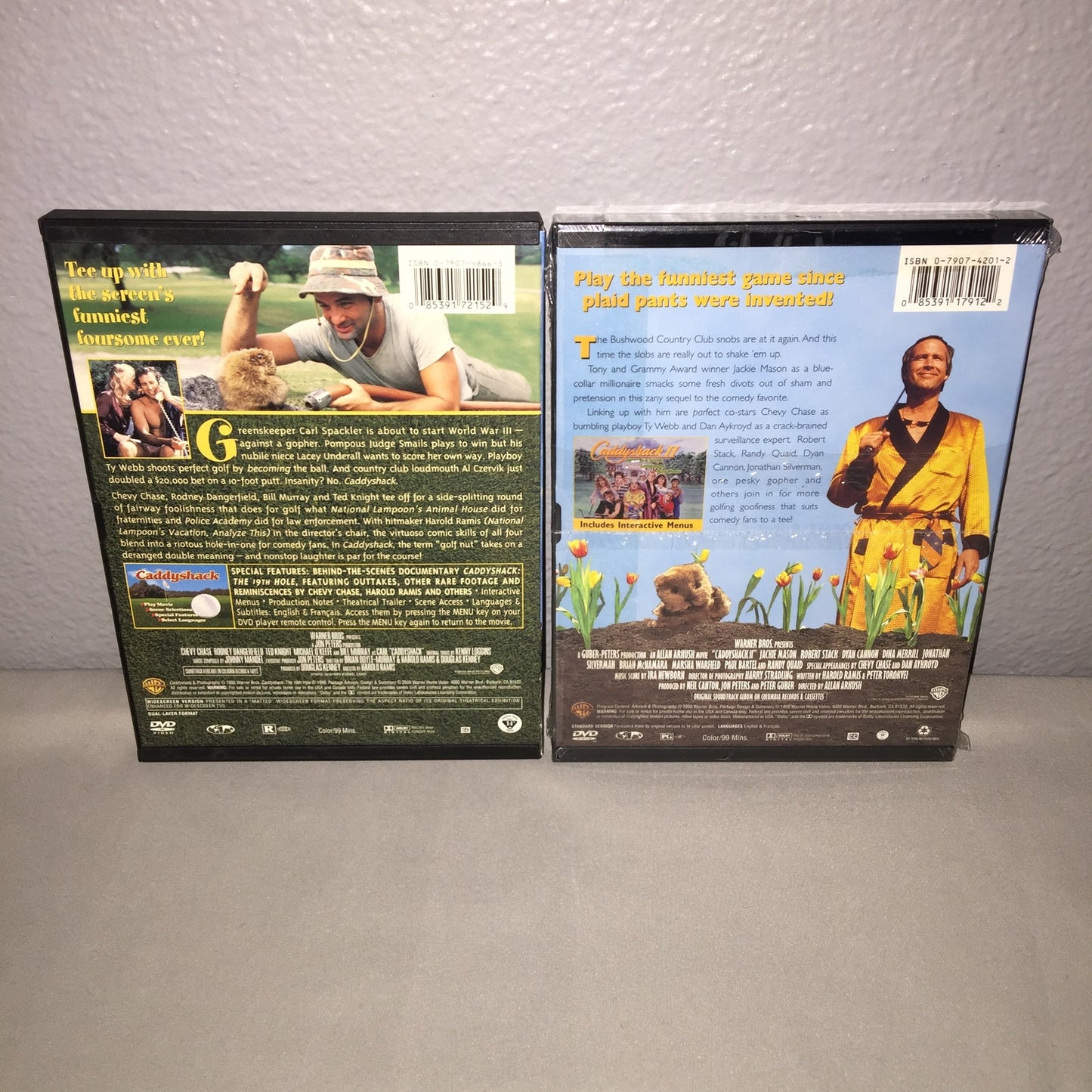 Dvd Open Caddyshack 20th Anniversary / Sealed New Caddyshack 2 II Lot Bundle