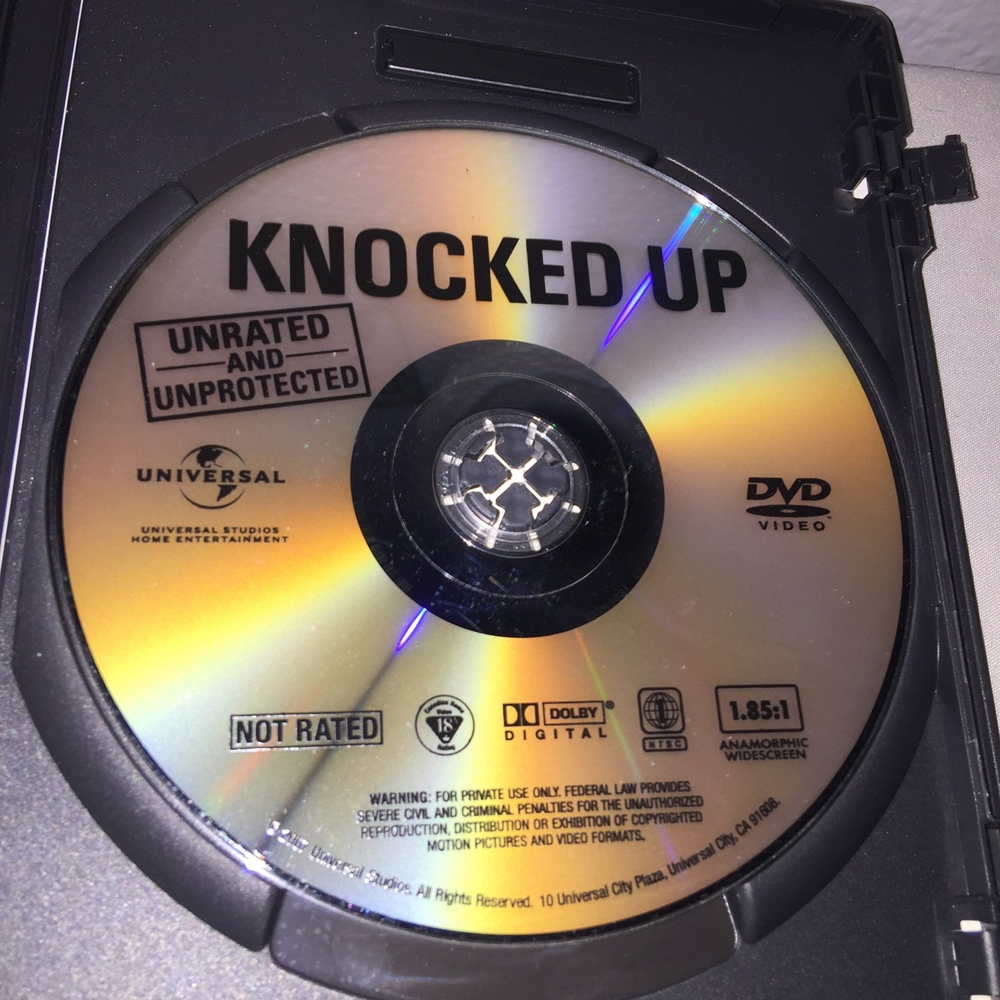 Dvd Used Knocked Up Unrated W Slipcover Bonus Feats Seth Rogen *Great Condition*