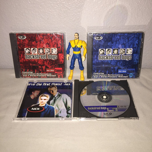 Backstreet Boys For The Fans Cd 1 + 2 Sealed + 1 Open / Howie Burger King FF Toy