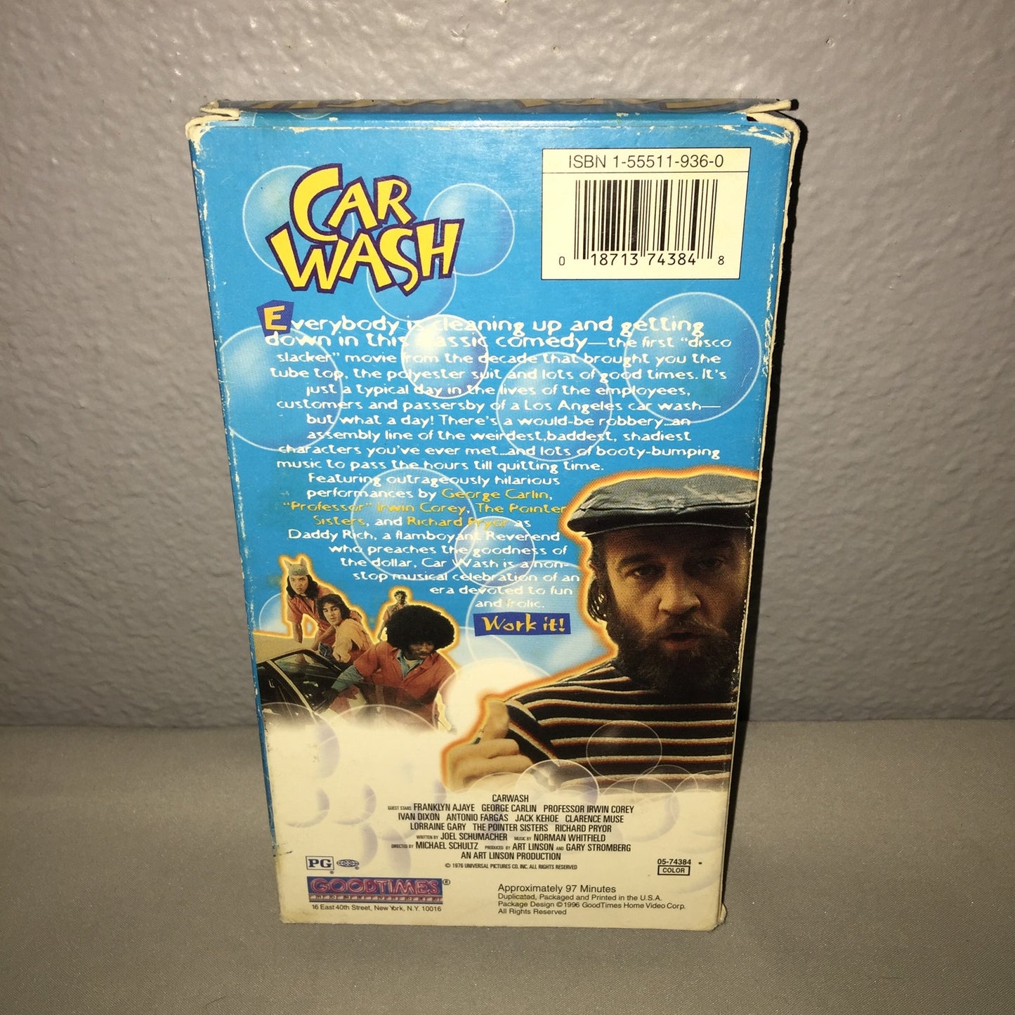 Vhs Used Car Wash Tape Richard Pryor George Carlin 1976 70's Movie 1996 Vhs Tape