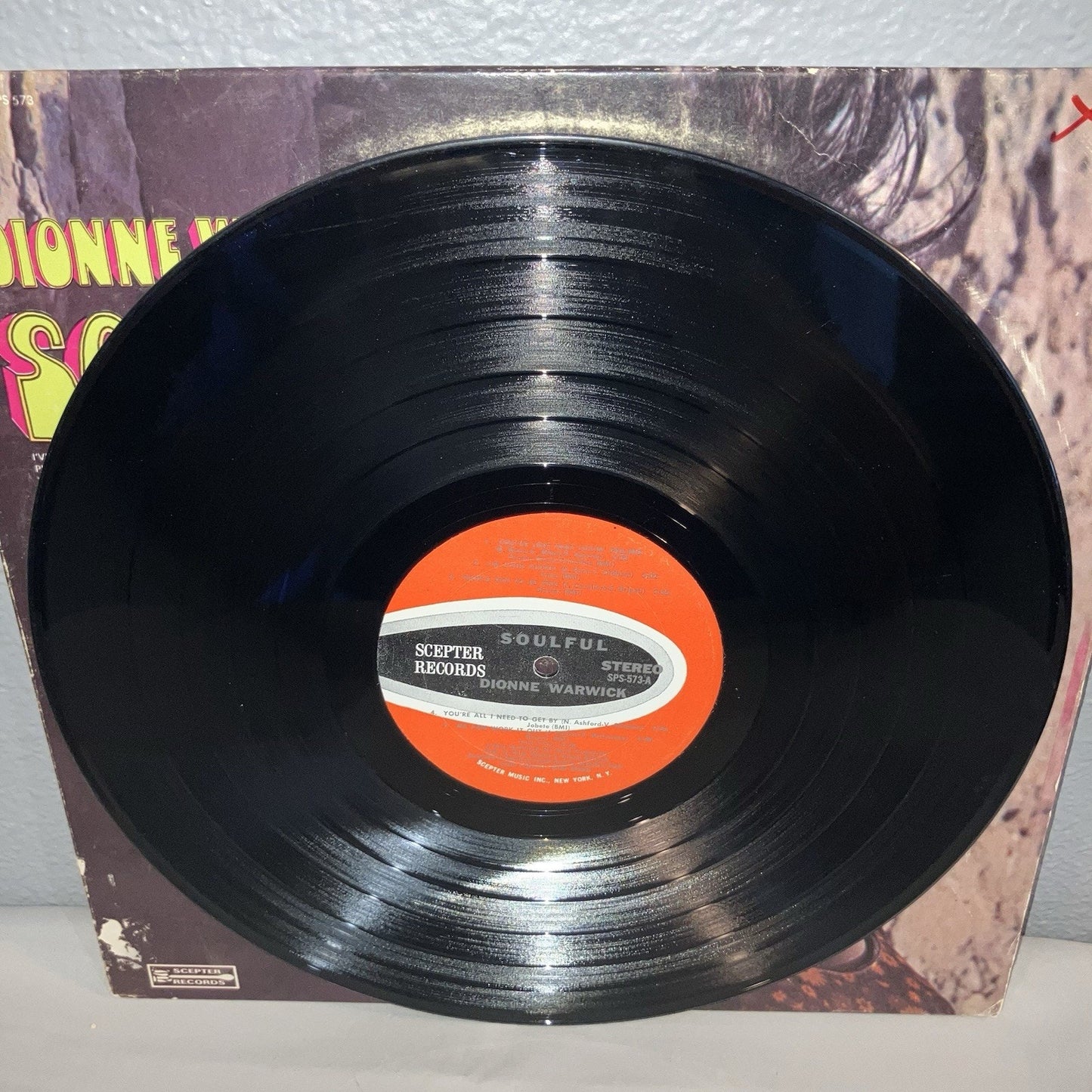 Vinyl Record Dionne Warwick Soulful LP Album SPS 573 Some Scratches But Works