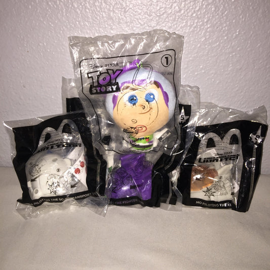 New Buzz Lightyear / Alisha Sc-01 / Mo XL-07 / Zurg McDonald's FF Toy Story Lot