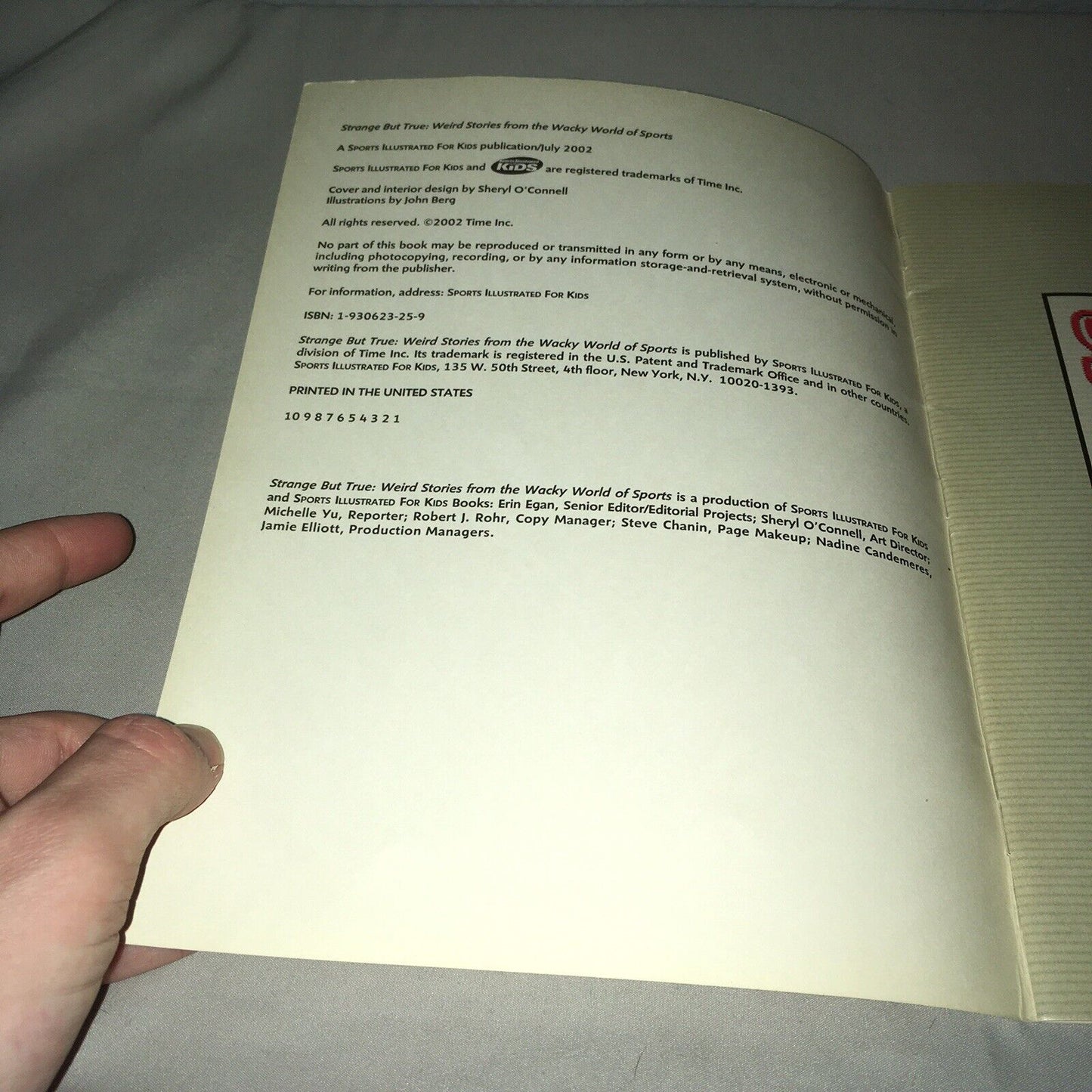 Book Strange but True Weird Stories from Wacky World of Sports Illustrated 2002