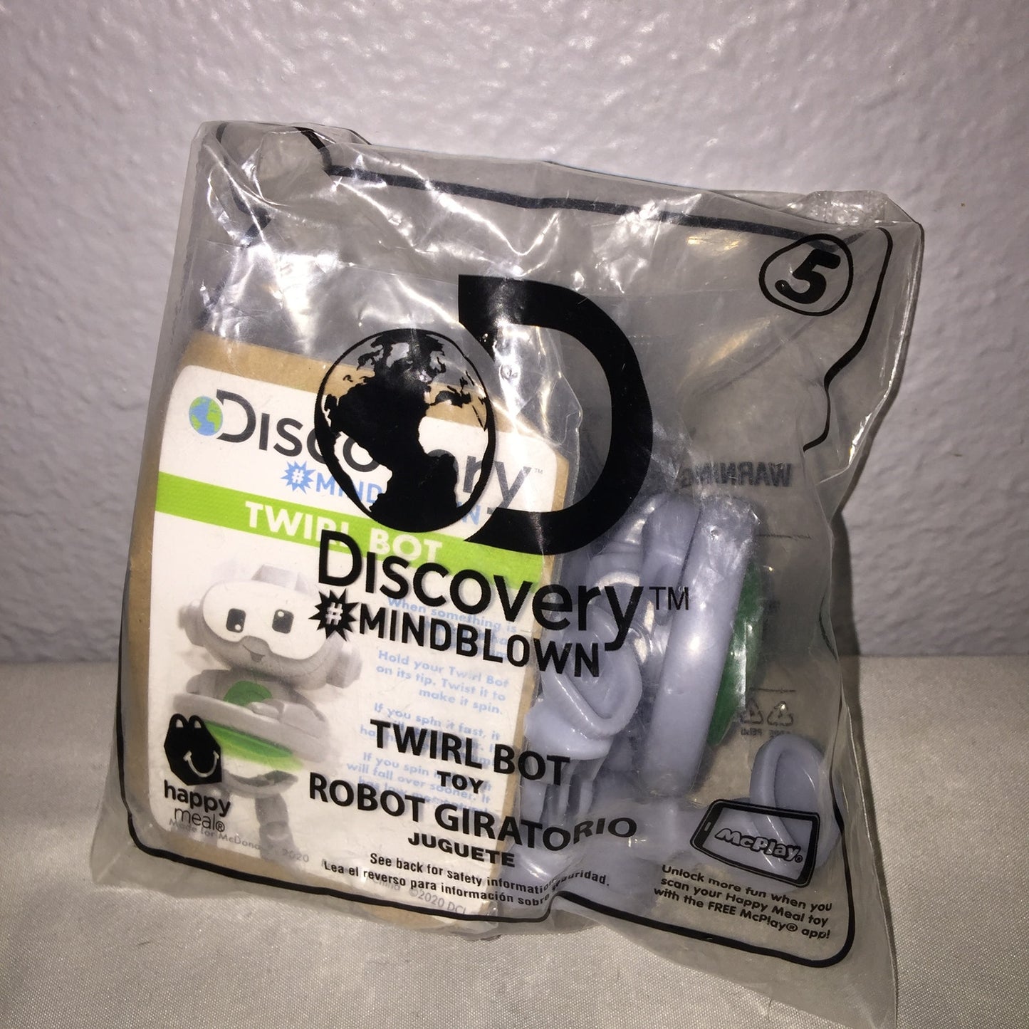 New 2 Pc Twirl Bot #5 5 Discovery # Mindblown McDonald's Figure FF Toy Lot Of 2