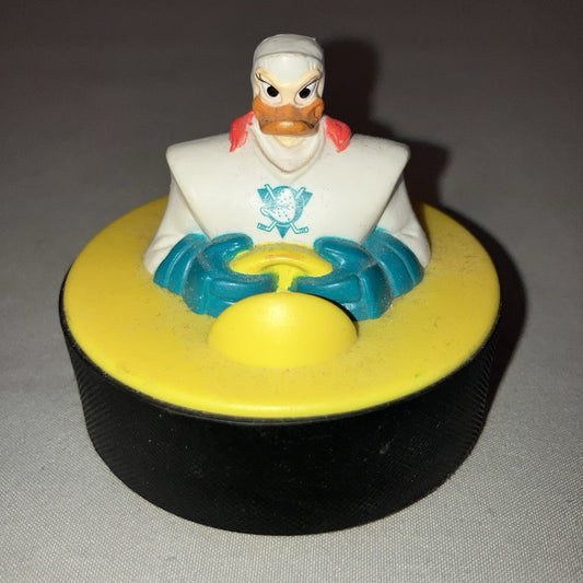 Disney Mighty Ducks 1996 #3 Mallory Jersey Street Hockey Puck McDonald's FF Toy