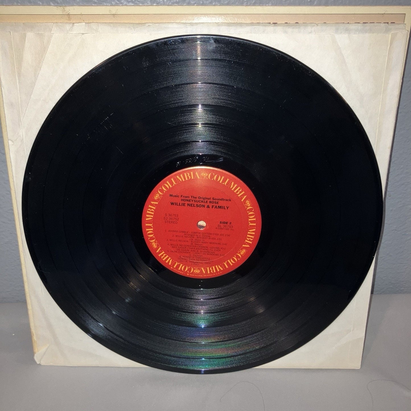 Vinyl Record Willie Nelson Red Headed Stranger / Honeysuckle Rose Soundtrack Lot