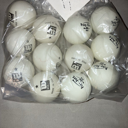 7 Wilson / 5 Ping-Pong Brand Balls Good Shape Official At One Time May Be Older