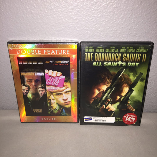 Dvd Sealed New The Boondock Saints / Fight Club + Used All Saints Day Sequel