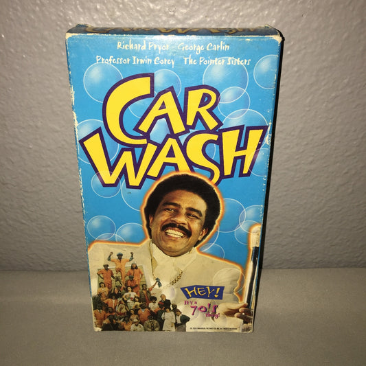 Vhs Used Car Wash Tape Richard Pryor George Carlin 1976 70's Movie 1996 Vhs Tape