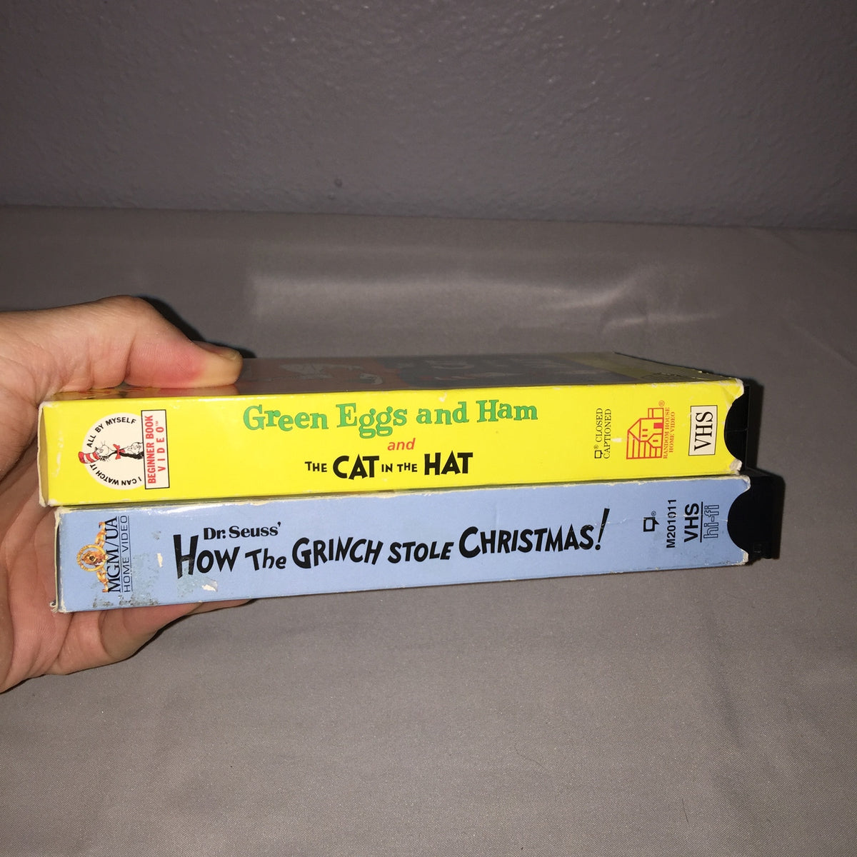 Vhs Used Dr. Seuss The Grinch / Green Eggs And Ham + The Cat In The Hat / Music
