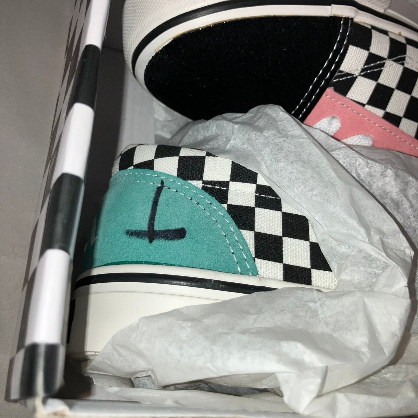 Signed Tyler Grosso Superrradical Checkered Shoes Euro 43 (10M USA) Autographed