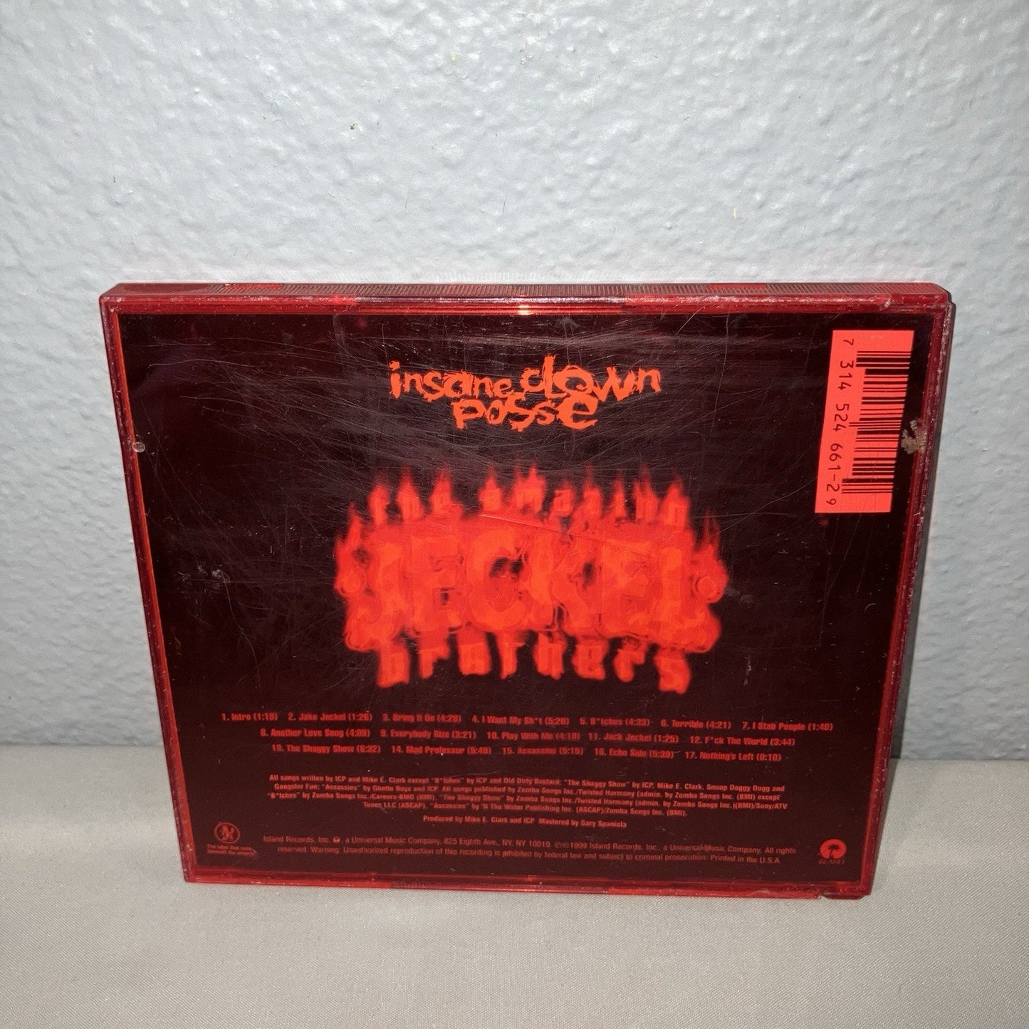 Cd Used Insane Clown Posse ICP Amazing Jeckel Brothers Rare Juggalo Jake Cover