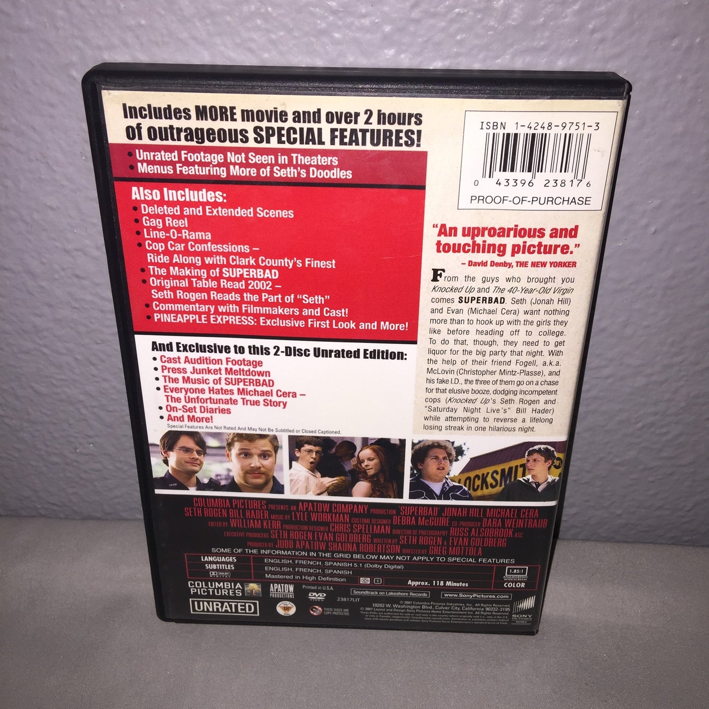 Dvd Used Superbad 2-Disc Unrated Extended Edition With Lots Of Bonus Features