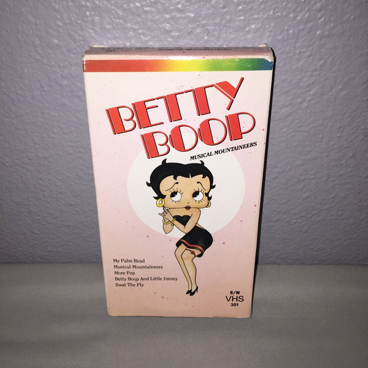 Vhs Used Betty Boop Musical Mountaineers Single Tape Troy Gold Viking Video