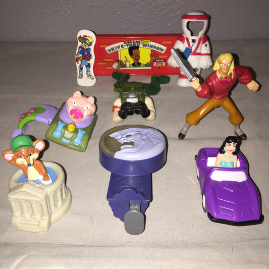 Burger King FF Toy Lot Gargoyles Archie Capital Critters + Various Other Parts