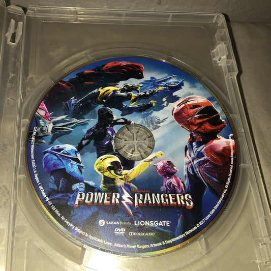 Dvd Used 2017 Power Rangers Lionsgate Version *Disc Only In Replacement Case*