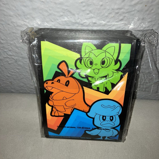 65 Sleeves Sprigatito Fuecoco Quaxly Paldea Evolved ETB Version Pokémon Pokemon