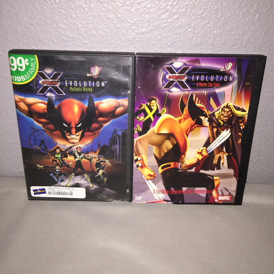 Dvd Used X-Men:Evolution X Marks The Spot / Mutants Rising Marvel Animation Lot