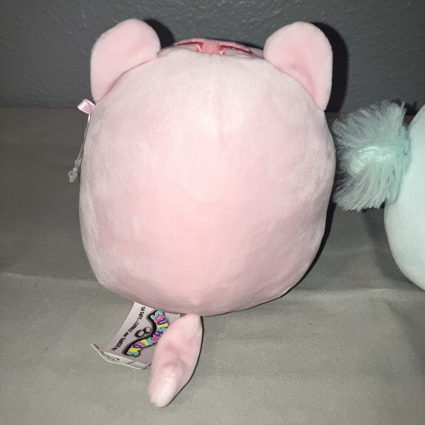 Squishmallows Paulita The Pink Cat / Cedric The Chick Kellytoy Stuffed Plush Lot