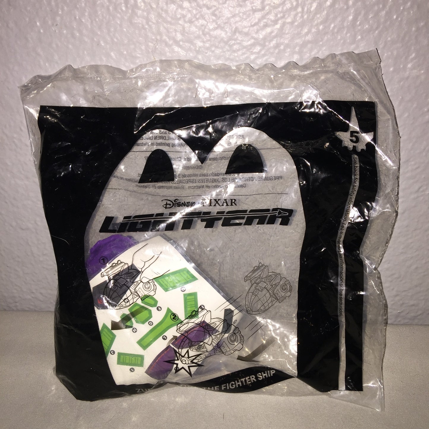 New 4 Buzz Lightyear Zurg Piloting The Fighter Ship #5 McDonald's FF Toy Lot
