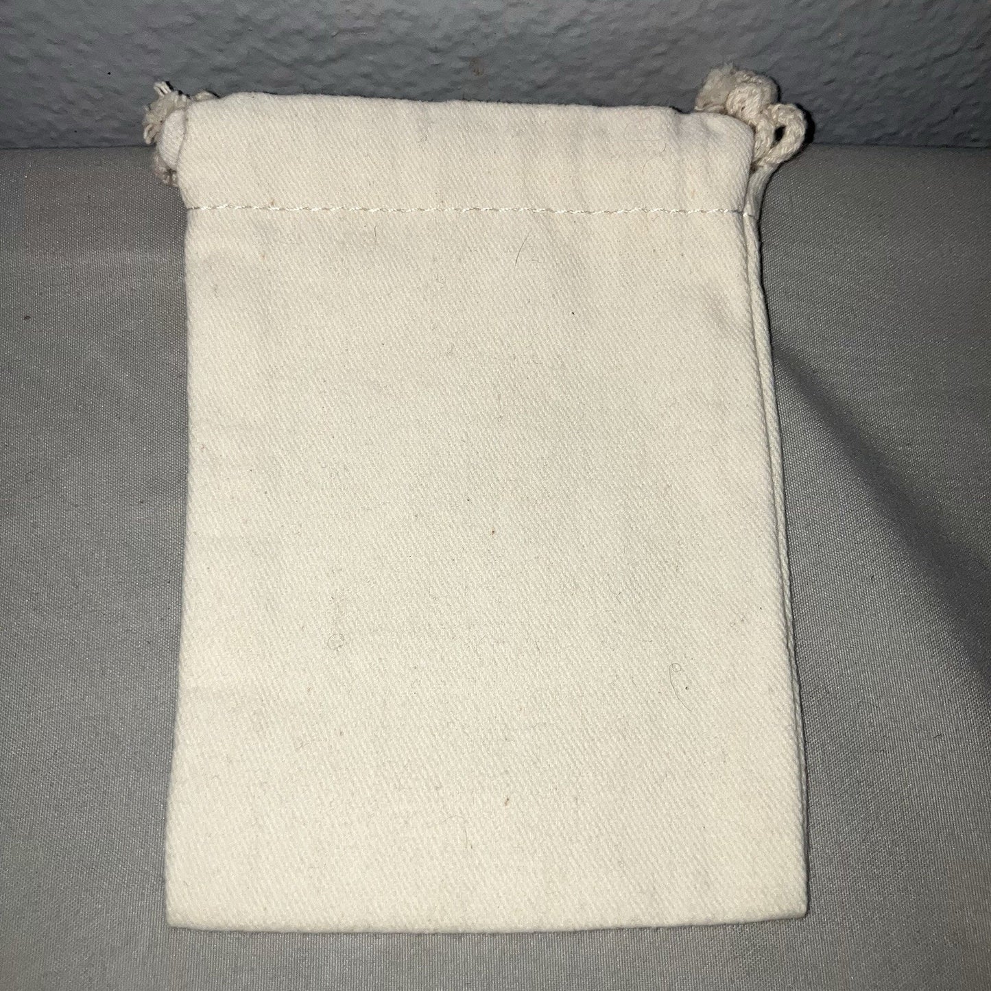 Fossil Watch Accessory Bag Light Khaki Linen Jewelry Pouch Small Size Fits Watch