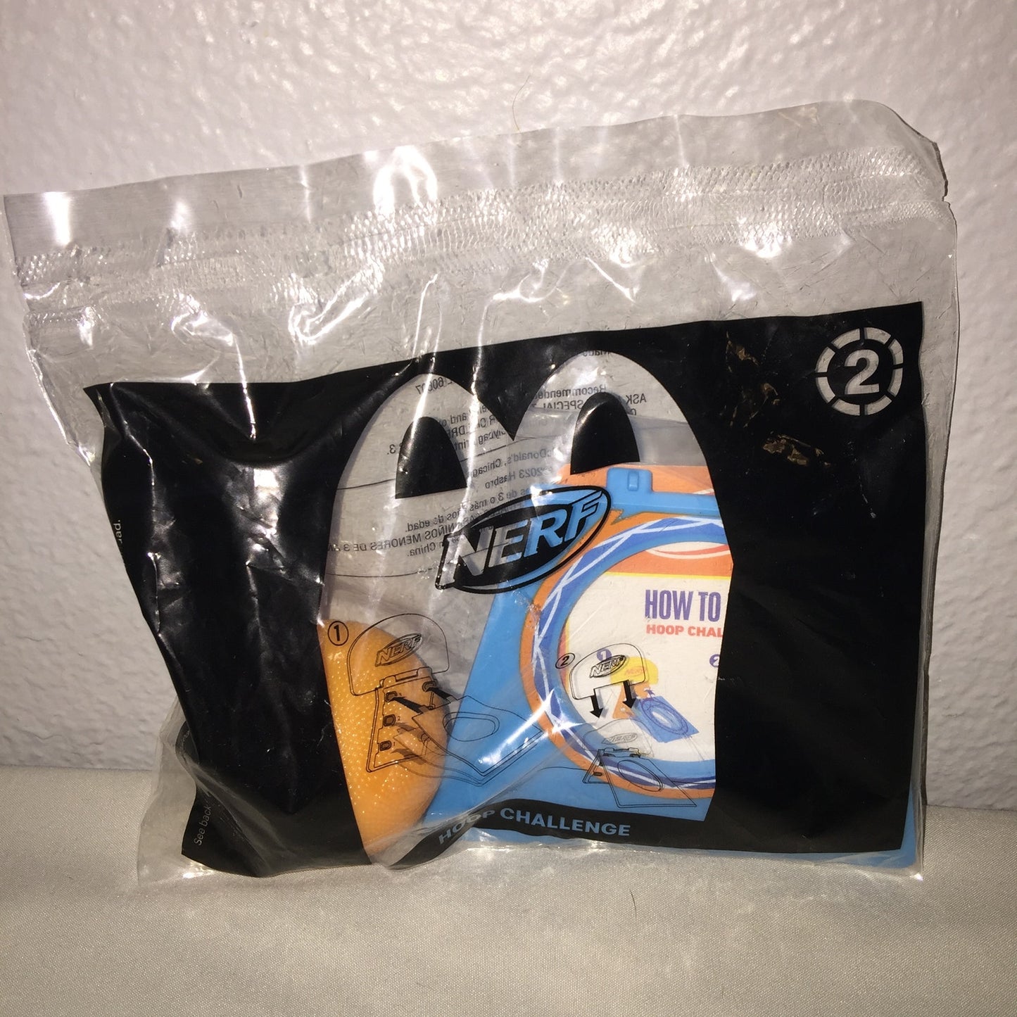 New 3 Nerf #1 / #2 / 5 Disk Blaster / Hoop / Sink Disk McDonald's FF Toy Lot