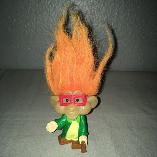 “IQ” Iq Troll Doll Glow in the Dark 1993 BK Kids Club Burger King Figure FF Toy