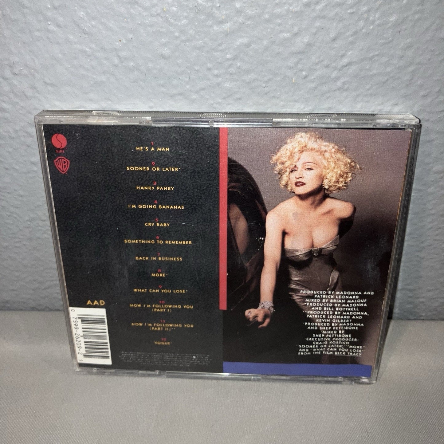 Cd Used Madonna I'm Breathless Music From / Inspired By The Film Dick Tracy 1990