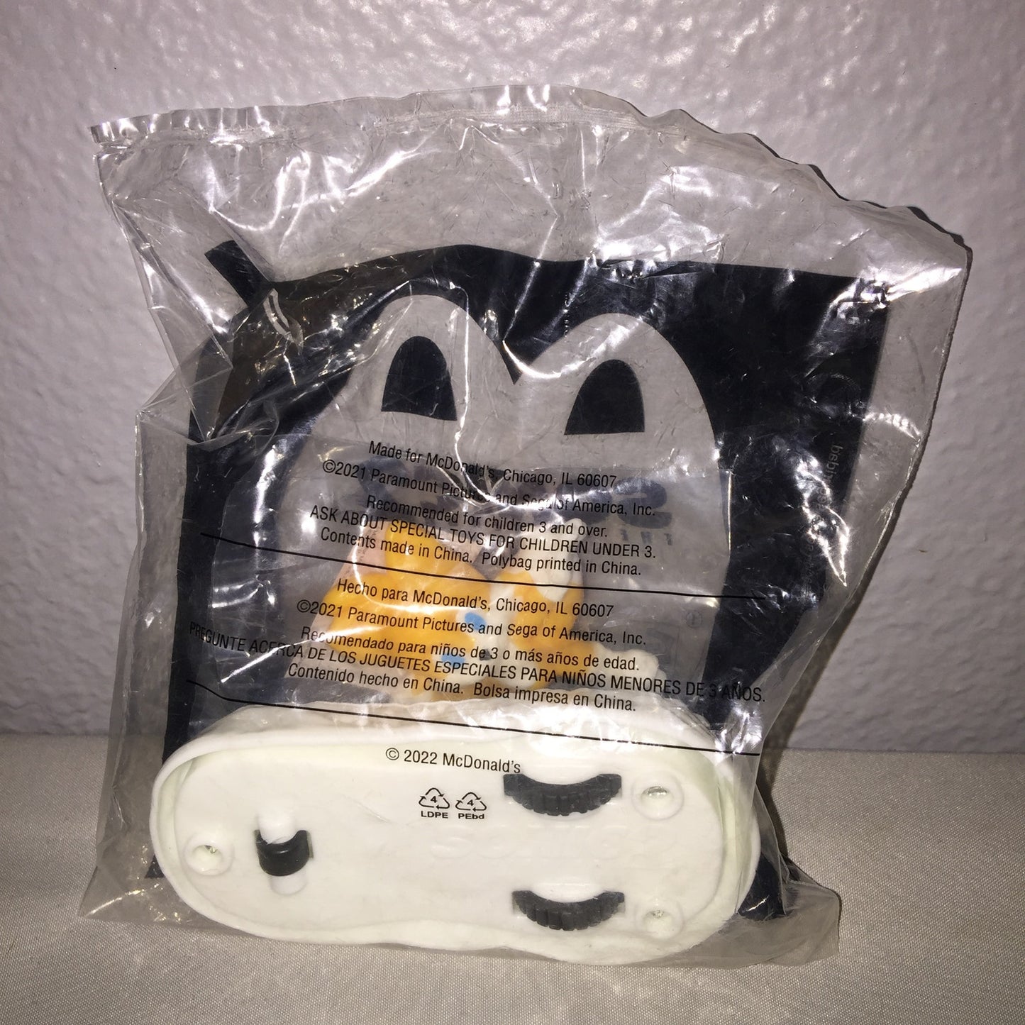 New Tails #4 4 Sonic The Hedgehog 2 Jim Carey Movie McDonald's Figure FF Toy