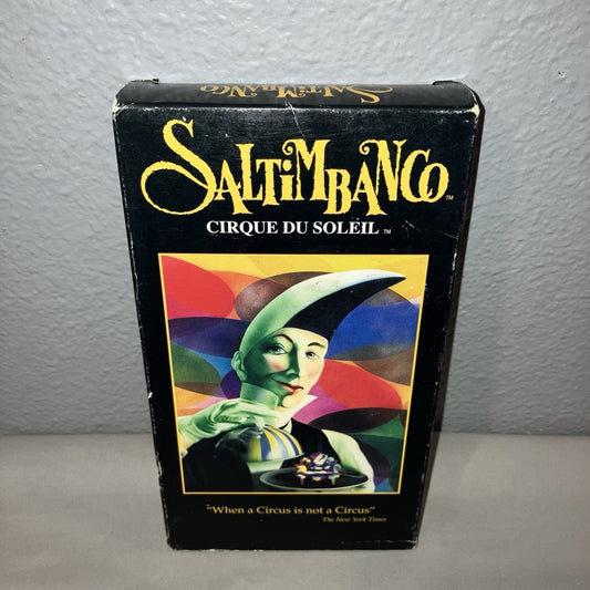 Vhs Used Cirque du Soleil Saltimbanco 1994 Tape Works Family 78 Minutes Long
