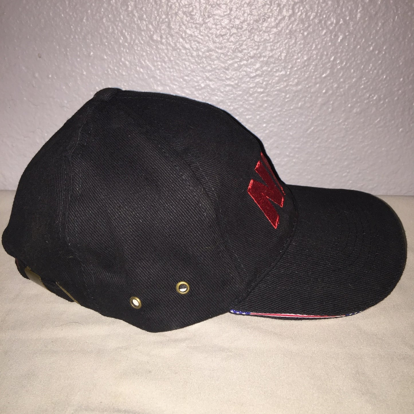 Nra Hat Bundle Lot Red Logo USA Brim / Yellow Logo Flag On Side + Desert Camo