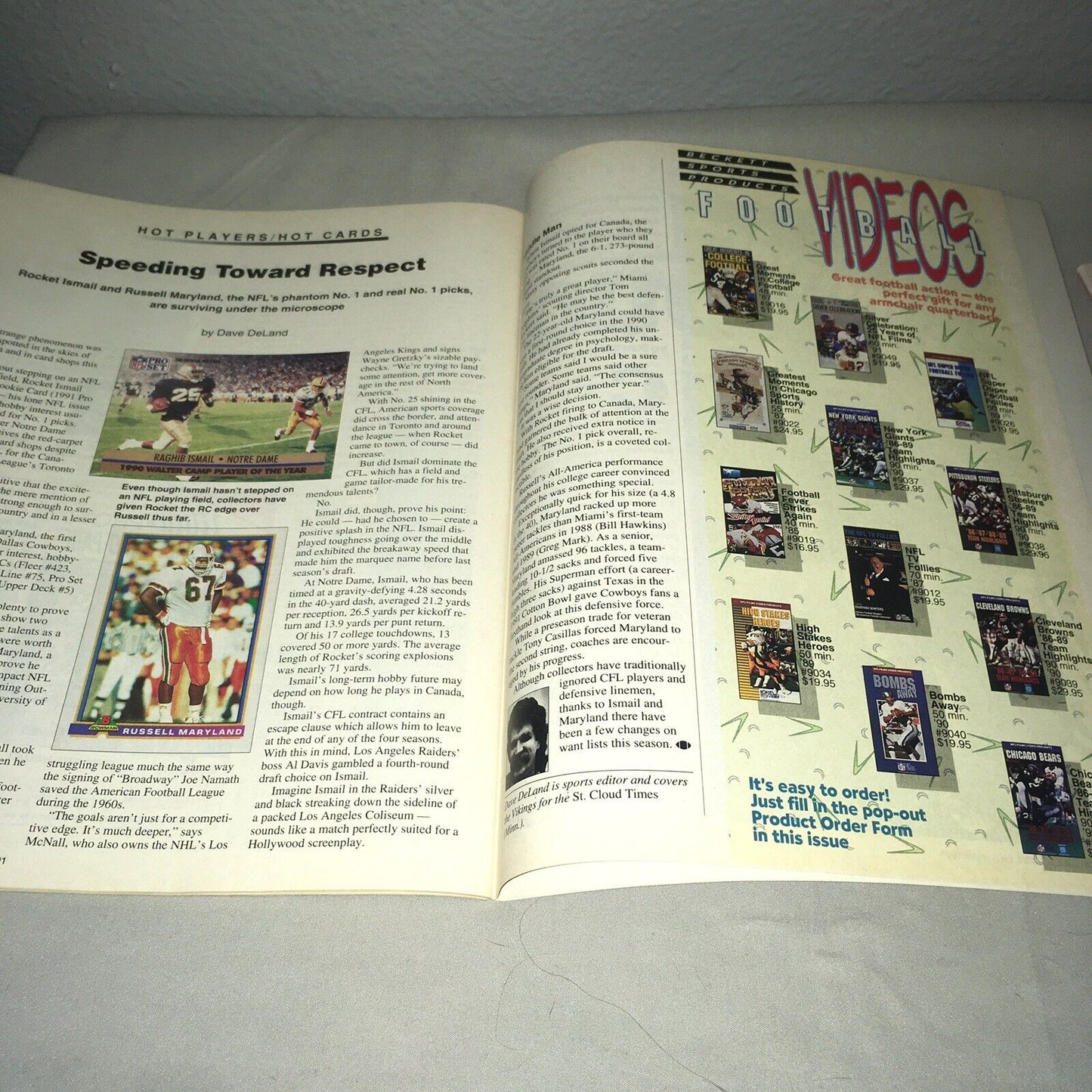 Beckett NFL Football Card Monthly Issues #21 #25 December 1991 April 1992 *Used*