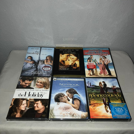 Dvd Sealed New Nwt 6 Romantic Comedy Lot 500 Days Of Summer Break-up Notebook