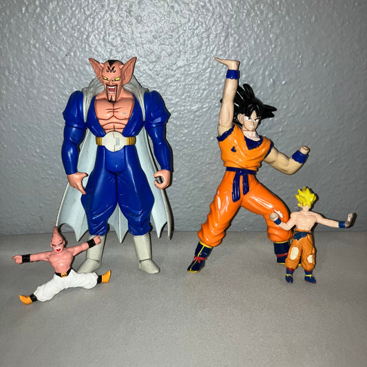 Dragon Ball Z Dabura 02 / Son Goku 97 Figs + Majin Buu / Son Goku Saiyan 89 Toy