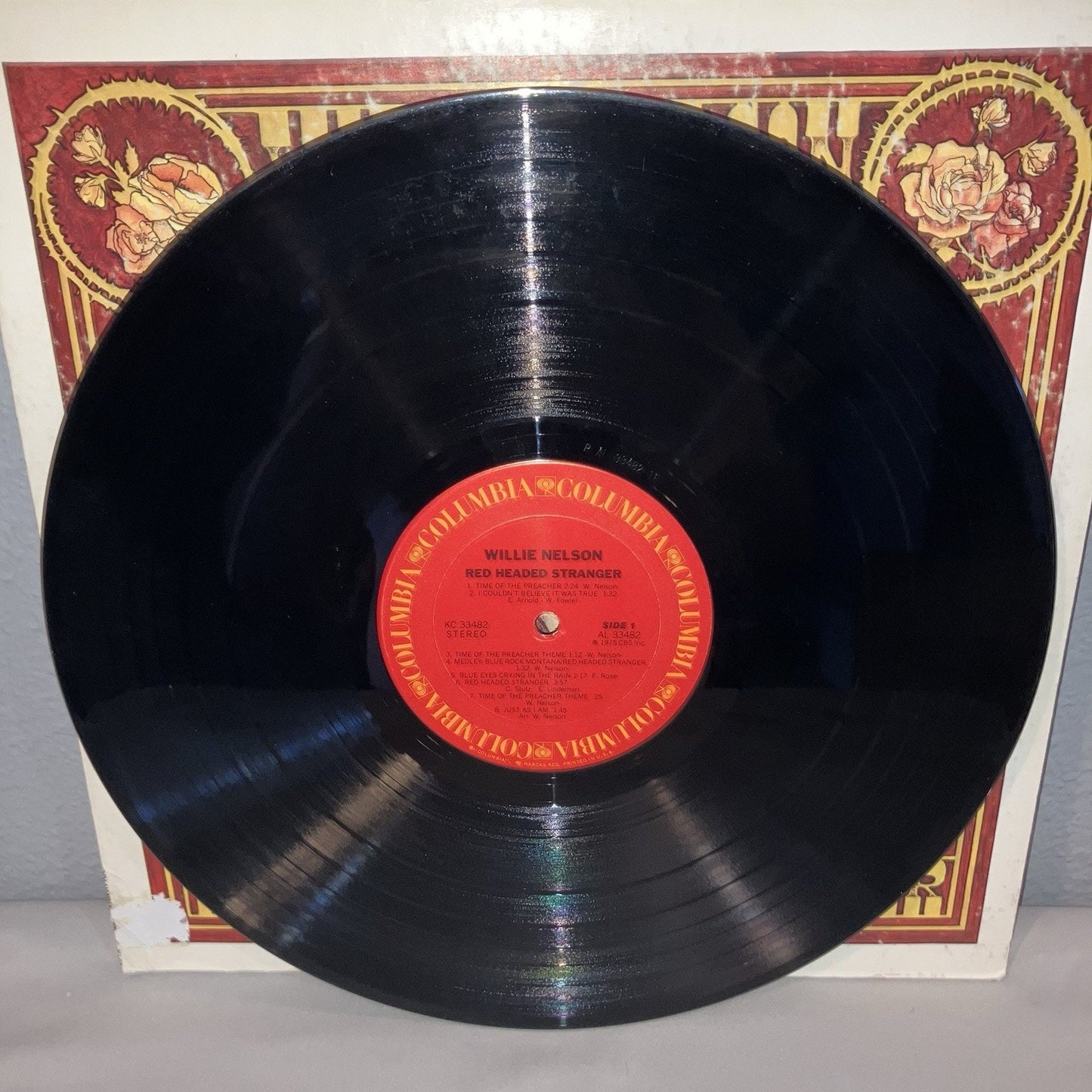 Vinyl Record Willie Nelson Red Headed Stranger / Honeysuckle Rose Soundtrack Lot